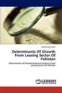 Determinants Of Growth From Leasing Sector Of Pakistan