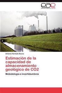 Estimación de la capacidad de almacenamiento geológico de CO2