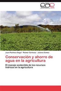 Conservacion y Ahorro de Agua En La Agricultura
