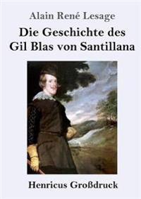 Kirjan kansi "Die Geschichte des Gil Blas von Santillana (Großdruck)"