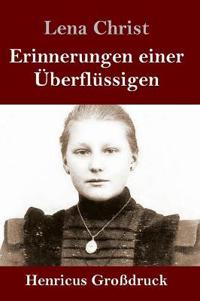 Bokomslag för "Erinnerungen einer Überflüssigen (Großdruck)"