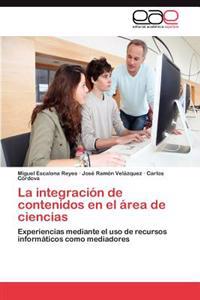 La integración de contenidos en el área de ciencias