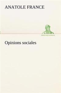 Bokomslag for "Opinions Sociales"