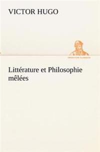 Kirjan kansi "Littérature et Philosophie mêlées"