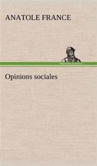 Bokomslag for "Opinions Sociales"