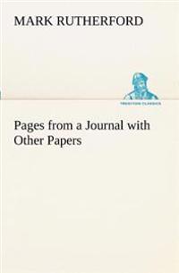 Bokomslag för "Pages from a Journal with Other Papers"