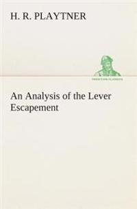 An Analysis of the Lever Escapement