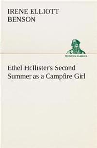 Kirjan kansi "Ethel Hollister's Second Summer as a Campfire Girl"