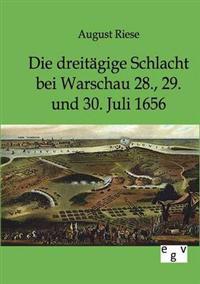 Kirjan kansi "Die dreitägige Schlacht bei Warschau 28., 29. und 30. Juli 1656"