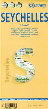 Seychelles, Seychellen, Borch Map