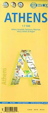 Athens, Athen, Borch Map