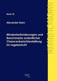 Bokomslag för "Mindestanforderungen und Benchmarks ordentlicher Chancenberichterstattung im Lagebericht"