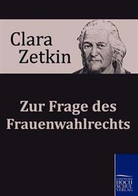 Kirjan kansi "Zur Frage Des Frauenwahlrechts"