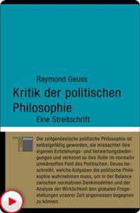 Kritik der politischen Philosophie