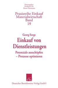 Einkauf von Dienstleistungen.