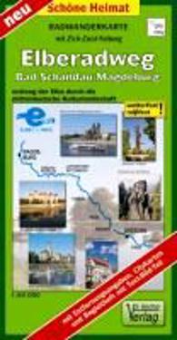 Radwanderkarte Elberadweg Bad Schandau - Magdeburg 1 : 50 000