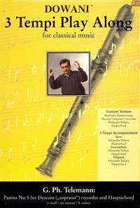 Telemann - Partita No. 5 in E Minor for Descant (Soprano) Recorder and Harpsichord
