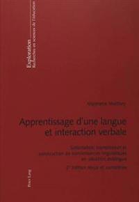 Apprentissage d'une langue et interaction verbale