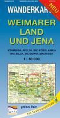 Weimarer Land und Jena 1 : 50 000 Wanderkarte