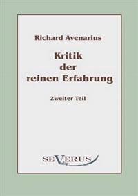 Bokomslag for "Kritik der reinen Erfahrung, Zweiter Teil"