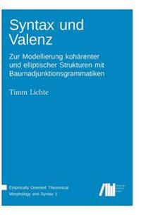 Kirjan kansi "Syntax und Valenz"