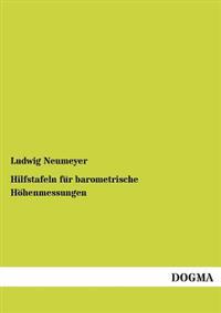 Kirjan kansi "Hilfstafeln Fur Barometrische Hohenmessungen"
