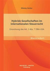 Bokomslag för "Hybride Gesellschaften Im Internationalen Steuerrecht"