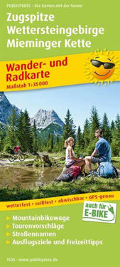 Zugspitze /Wettersteingebirge/Mieminger Kette hike&bike map