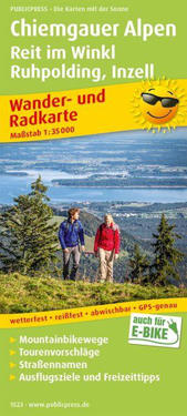 Chiemgau Alps, hiking and cycling map 1:35,000