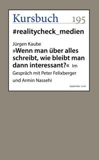 "Wenn man über alles schreibt, wie bleibt man dann interessant?"