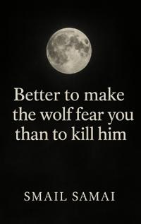 Better to make the wolf fear you than to kill him