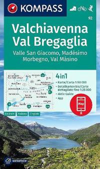 KOMPASS Wanderkarte 92 Chiavenna/Val Bregaglia 1:50.000
