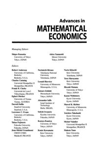 Advances in Mathematical Economics