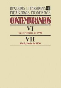 Contemporáneos VI, enero-marzo de 1930-VII, abril-junio de 1930