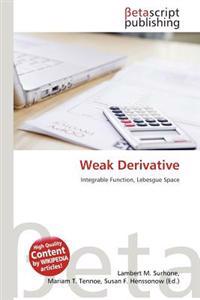 Weak Derivative