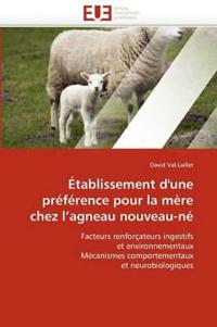 ?tablissement d''une Pr?f?rence Pour La M?re Chez l''agneau Nouveau-N?