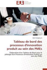 Tableau de Bord Des Processus d'Innovation Produit Au Sein Des Pmes