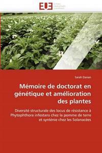 M?moire de Doctorat En G?n?tique Et Am?lioration Des Plantes