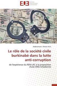 Le R?le de la Soci?t? Civile Burkinab? Dans La Lutte Anti-Corruption