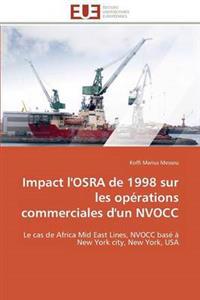 Impact l'Osra de 1998 Sur Les Op?rations Commerciales d'Un Nvocc