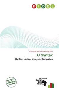 C Syntax