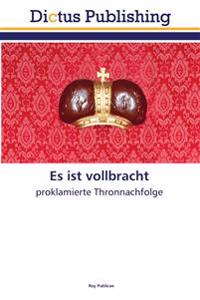 Es ist vollbracht