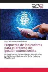Propuesta de indicadores para el proceso de gestión extensionista