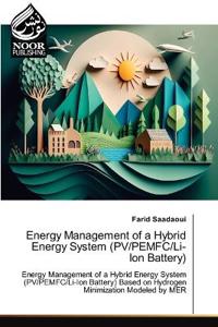 Energy Management of a Hybrid Energy System (PV/PEMFC/Li-Ion Battery)