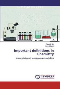 Important definitions in Chemistry