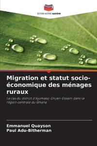 Migration et statut socio-économique des ménages ruraux