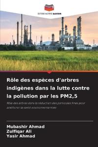 Rôle des espèces d'arbres indigènes dans la lutte contre la pollution par les PM2,5