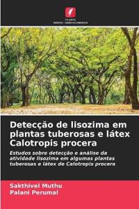 Detecção de lisozima em plantas tuberosas e látex Calotropis procera
