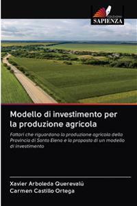 Modello di investimento per la produzione agricola