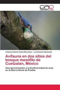 Avifauna en dos sitios del bosque mesófilo de Cuetzalan, México